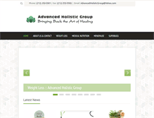 Tablet Screenshot of advancedholisticgroup.com